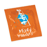 Mixed flavor condoms